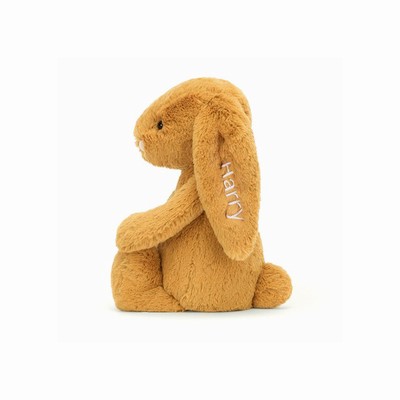 Jellycat Bashful Golden Bunny Medium New Zealand | JWGOK5420